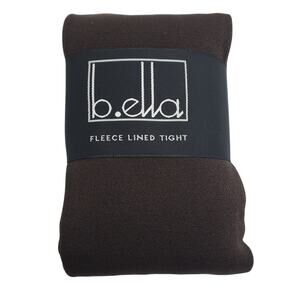 Fleece Lined Tights Espresso Brown SMALL B.ella Thermo Italy Winter Warm Hosiery
